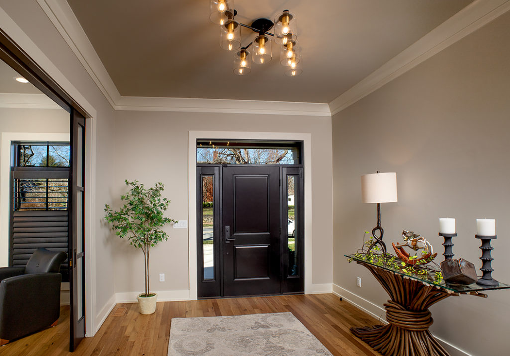 An Epic Group front door. The door is black which signifies a chic and elegant feel.
