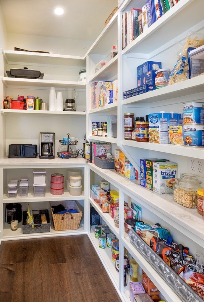 A well-organized pantry.