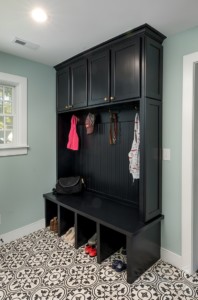 A mudroom in a Historic Dublin, OH home.